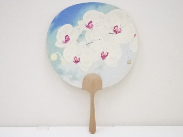 JAPANESE ORNAMENTAL ROUND FAN BY KAZUO KAKURAI / TAKASHIMAYA
